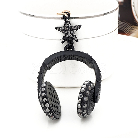 Alloy Rhinestone Keychains PW-WGAC50D-04-1