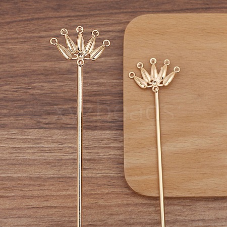 Ancient Style Alloy Hair Stick Finding PW-WGF3433-03-1