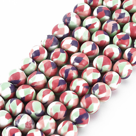 Handmade Polymer Clay Beads Strands CLAY-N008-054-03-1