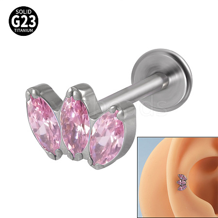 G23 Titanium Cartilage Earrings WGC4C46-16-1