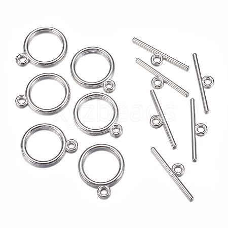 Tibetan Style Toggle Clasps LS-TIBE-A12208-P-NR-1