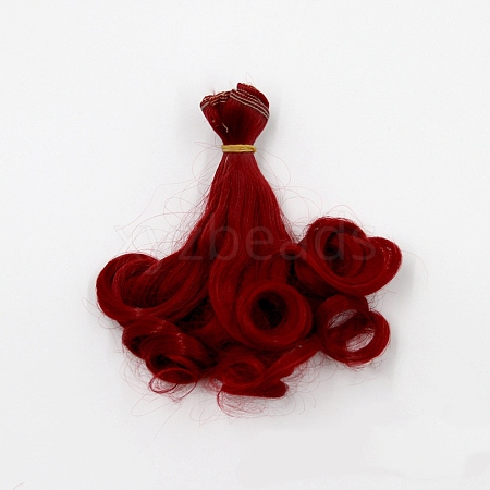 High Temperature Fiber Long Pear Perm Hairstyle Doll Wig Hair DOLL-PW0001-027-22-1