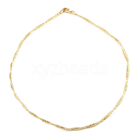 Brass Chain Necklaces NJEW-F313-04G-1