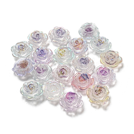 Luminous Transparent Resin Cabochons RESI-D013-05B-1