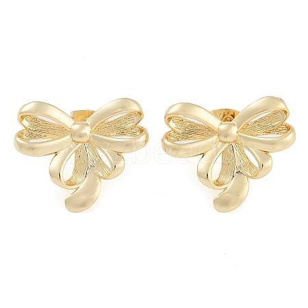 Brass Stud Earrings for Women EJEW-S225-12G-02-1