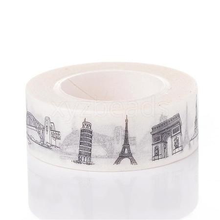 Buildings DIY Scrapbook Decorative Paper Tapes DIY-K001-A-12-1