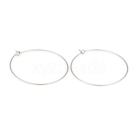 316L Surgical Stainless Steel Hoop Earring Findings X-STAS-G229-07P-06-1