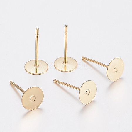 304 Stainless Steel Stud Earring Findings STAS-E025-4G-1