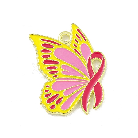 Alloy Enamel Pendants ENAM-Z015-02G-02-1