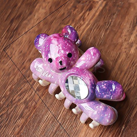 Bear Resin Claw Hair Clips PW-WGBFBE2-15-1