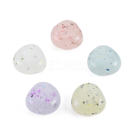 Marbled Stone Style Opaque Acrylic Beads OACR-G009-09B-1
