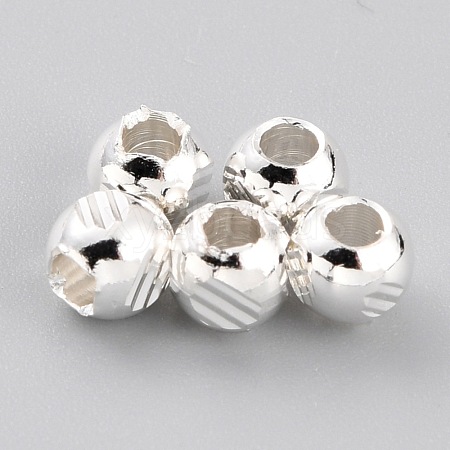 Brass Spacer Beads KK-O133-206C-S-1