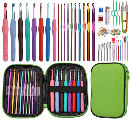 Aluminum Crochet Hooks Kit PW-WG932DC-08-1