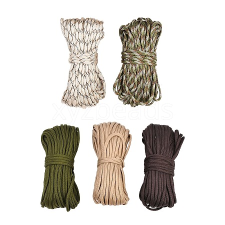 100M 5 Colors 7 Inner Cores Polyester & Spandex Cord Ropes RCP-LS0001-01G-1