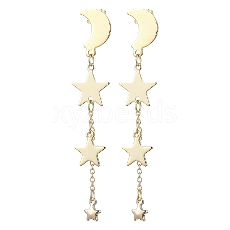 Brass Stud Earrings EJEW-TA00583-1