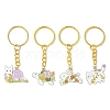 Animals Alloy Enamel Pendants Keychain KEYC-JKC00504-1