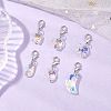 6Pcs Electroplated Glass Pendant Decorations HJEW-JM02755-2