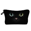 Cat Eye Printed Polyester Cosmetic Pouches PW-WG65350-06-1