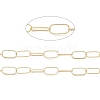 Brass Textured Oval Link Chains CHC-M025-26A-G-2