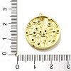 Rack Plating Brass Micro Pave Cubic Zirconia Pendants KK-D359-27G-3