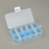 Rectangle Plastic Storage Case CON-WH0080-75B-2