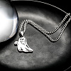 Stainless Steel Cartoon Ghost Necklaces for Men and Women PD8392-3