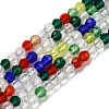 Transparent Gradient Color Glass Beads Strands GLAA-E044-01A-2