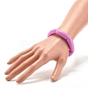Candy Color Chunky Acrylic Tube Beads Stretch Bracelet for Girl Women BJEW-JB07315-5