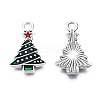 Christmas Alloy Enamel Pendants X-ENAM-N054-84-3