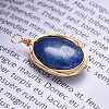 Natural Lapis Lazuli Pendants PALLOY-JF00467-04-3