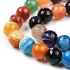 Natural Agate Beads Strands G-H1593-6mm-6-2