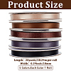 5 Rolls Single Face Polyester Satin Ribbon SRIB-CY0001-38B-2