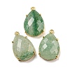 Natural Green Strawberry Quartz Pendants G-M431-10G-07-1