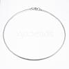 Non-Tarnish 304 Stainless Steel Snake Chain Necklaces NJEW-H450-01P-1