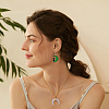 FIBLOOM 9 Sets 9 Colors Moon & Star & Cat Resin Asymmetrical Earrings EJEW-FI0002-35-6
