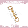 4Pcs Aluminum Cable Chain Bag Extension Chains DIY-DR0002-59A-2