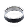 201 Stainless Steel Flat Finger Ring for Women RJEW-N043-22P-2