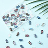 80Pcs 4 Colors Transparency Electroplate Glass Beads GLAA-SC0002-88A-7