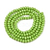 Opaque Solid Color Imitation Jade Glass Beads Strands EGLA-A044-P2mm-D30-3