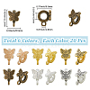120Pcs 6 Colors Alloy Tube Bails FIND-SC0017-99-2