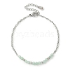 7Pcs 7 Colors Natural Gesmstone Beads Link Bracelets BJEW-JB11835-3