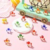 30Pcs 3D Transparent Glass Beads GLAA-CJ0003-05-5