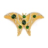 Retro Alloy Rhinestones Butterfly Brooches JEWB-S022-10B-2