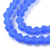 Imitation Jade Frosted Glass Bead Strands EGLA-A039-J2mm-MD04-2