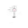 316L Surgical Stainless Steel Enamel Pink Cat Ear Shaped Cartilage Earrings for Women FS-WGA9D26-04-1