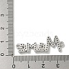 Mother's Day Brass Micro Pave Clear Cubic Zirconia Connector Charms KK-K378-12P-3