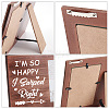 MDF Wood Photo Frames DIY-WH0231-073-4