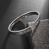 Buddhism Alloy Cuff Bangles PW-WGC6CDE-01-4