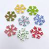 Christmas Snowflake Wooden Buttons XMAS-PW0001-225-2