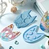 Cat Shape Food Grade DIY Silicone Pendant Molds SIL-CJC0001-03-4